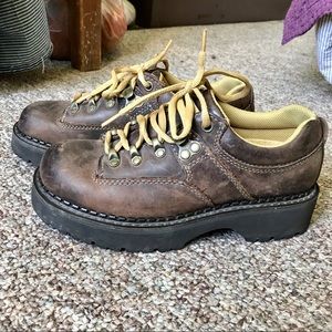 American Eagle chunky platform leather oxfords, size 7